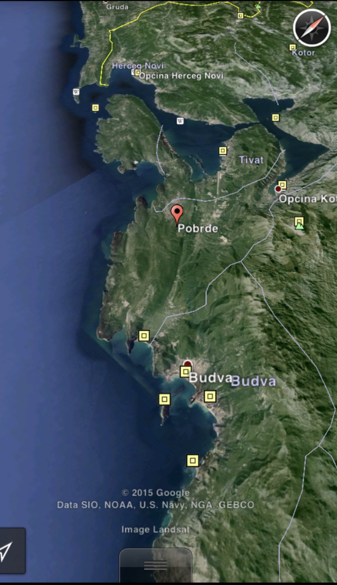 Урбанизированный участок Котор 580м2 - 2