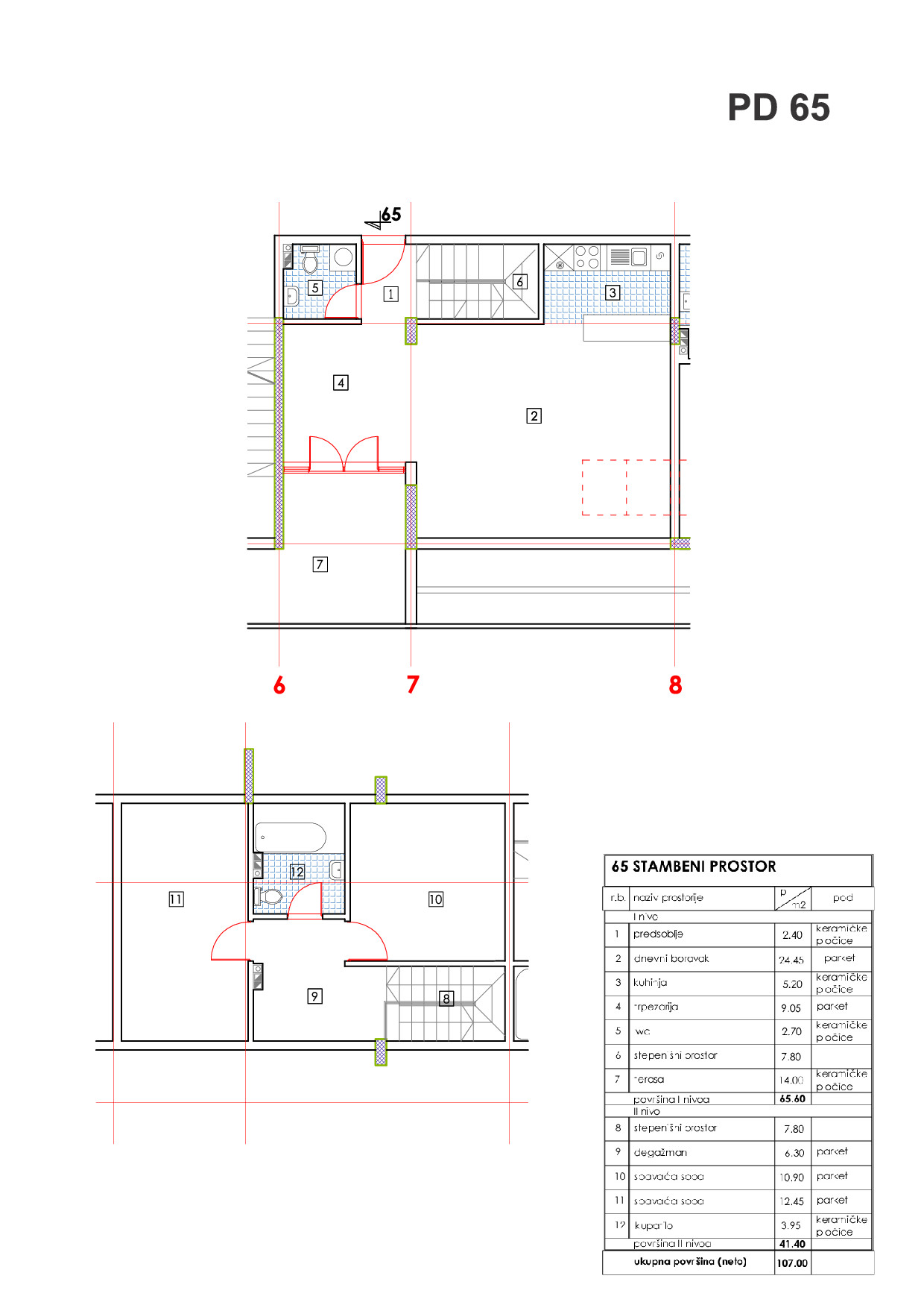 Budva'da 107m2'lik Apartman - 7