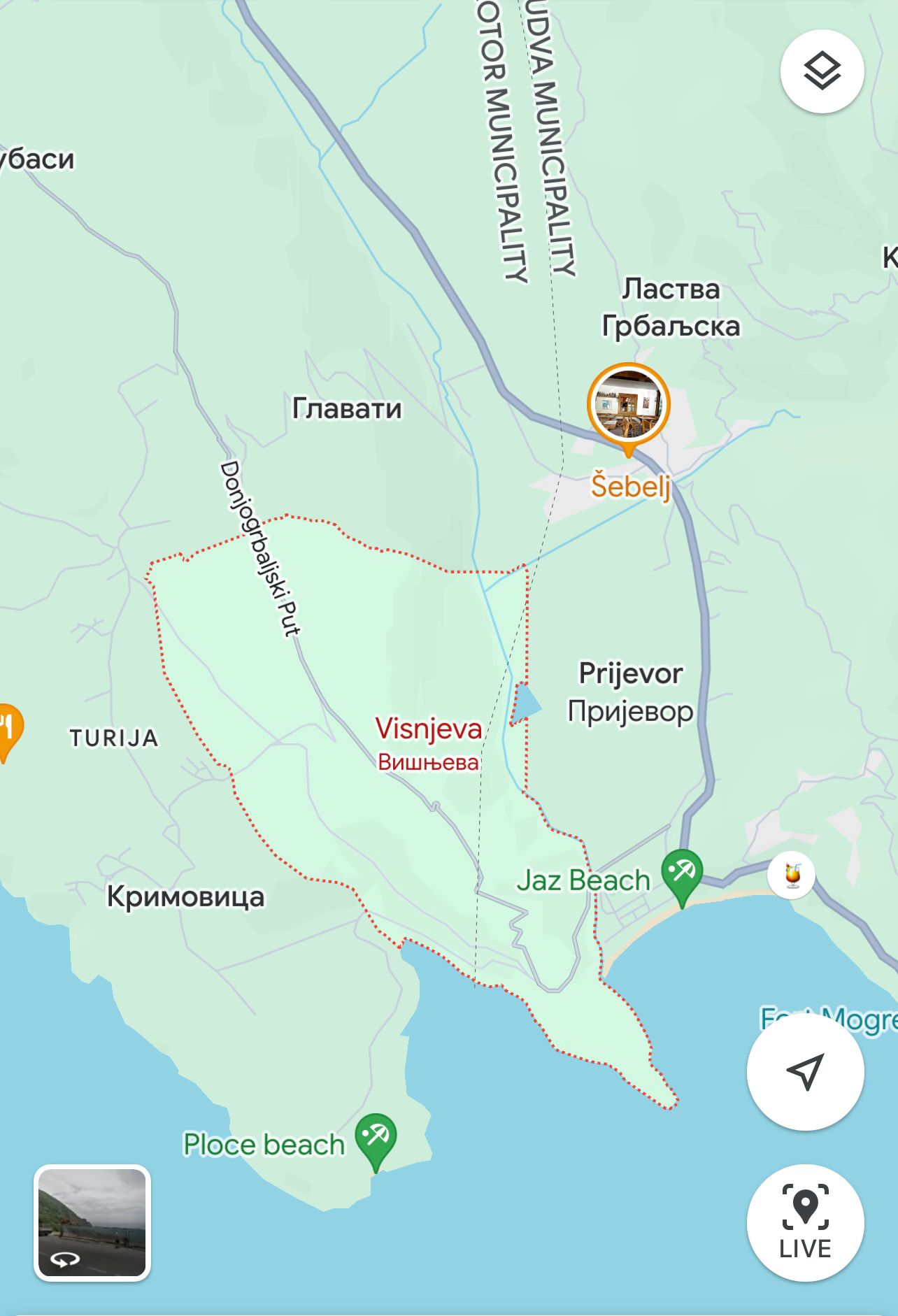 Plots Visnjeva from 900m2 to 2500m2