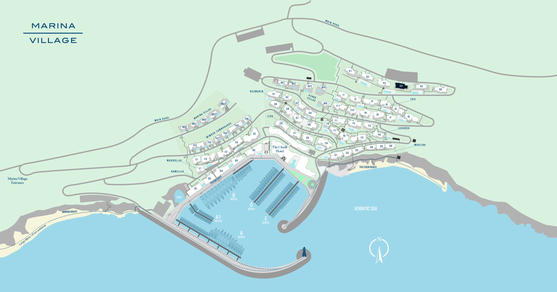 Luštica Bay'de 108m2'lik Daire - 19