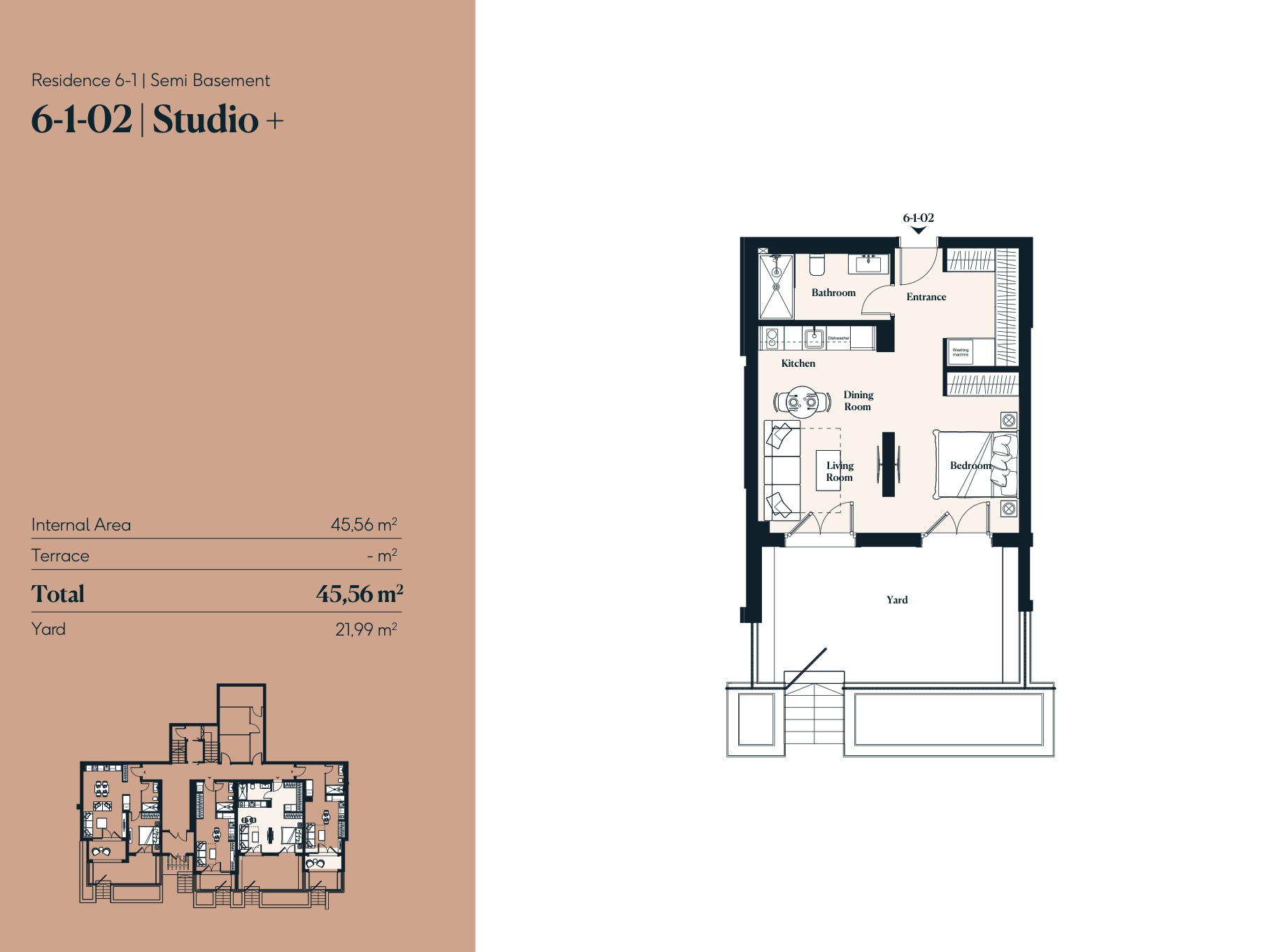 Stan Luštica Bay 45m2 - 2