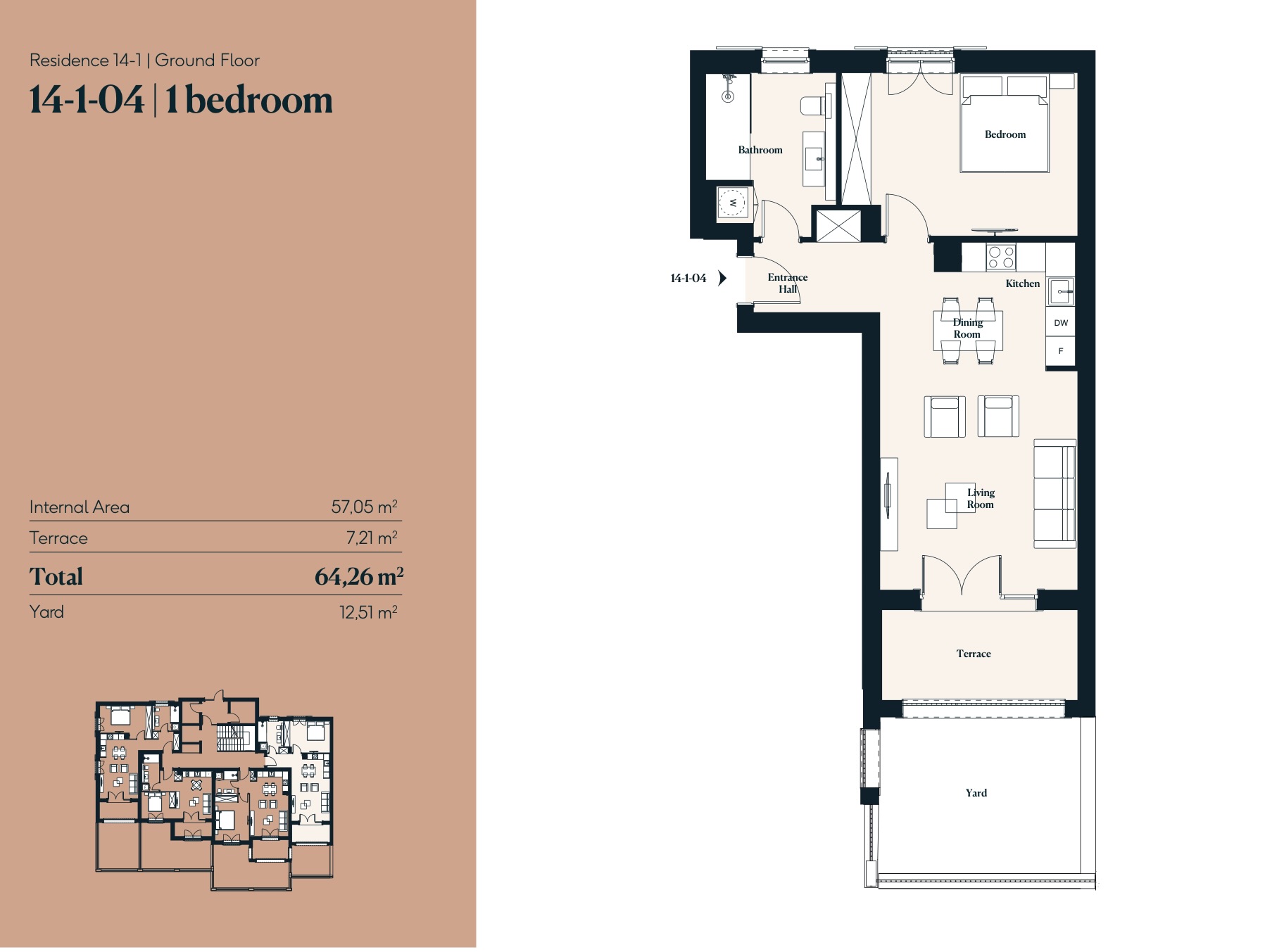 Stan Luštica Bay 64m2 - 2