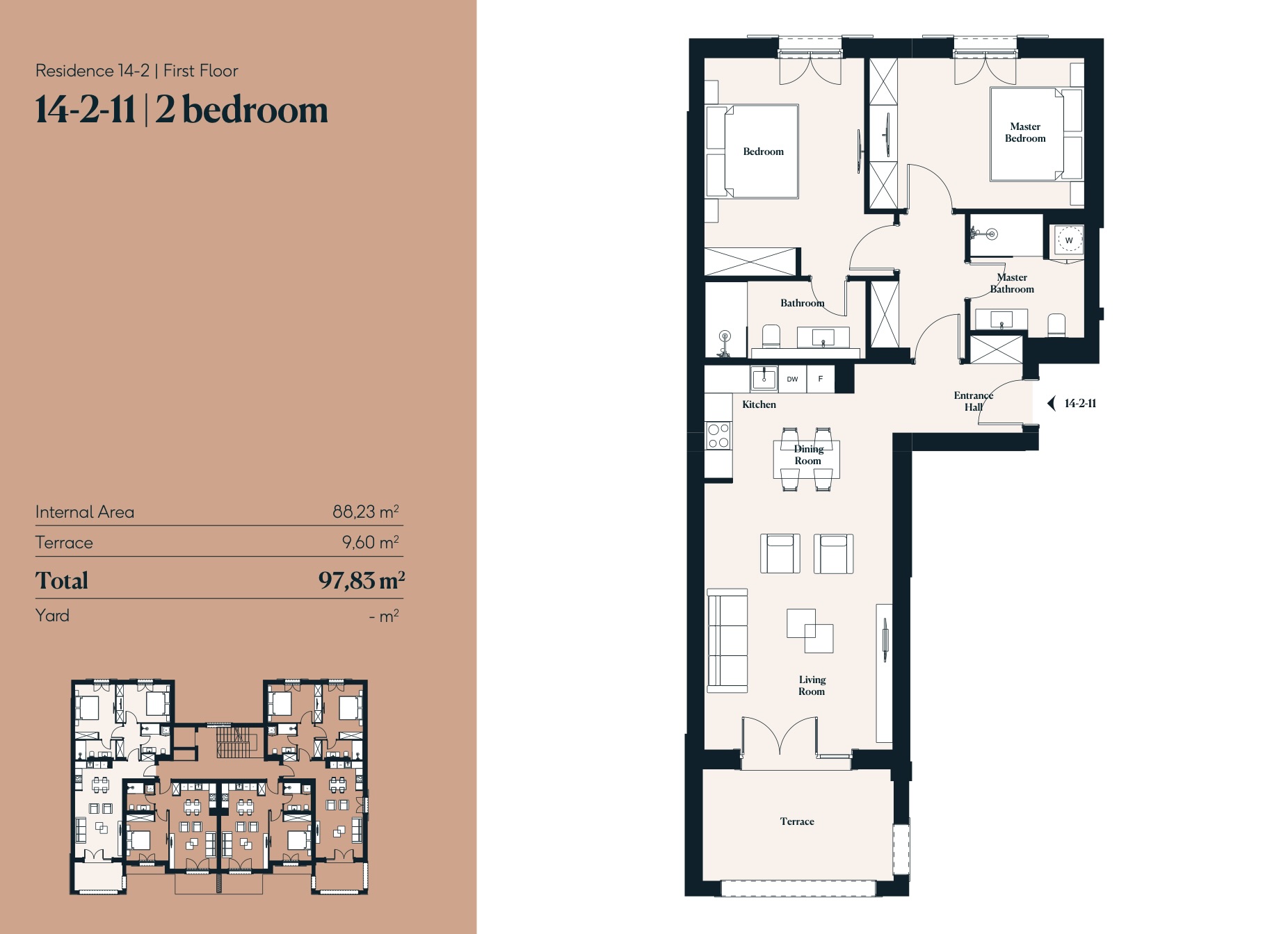 Stan Luštica Bay 97m2 - 2