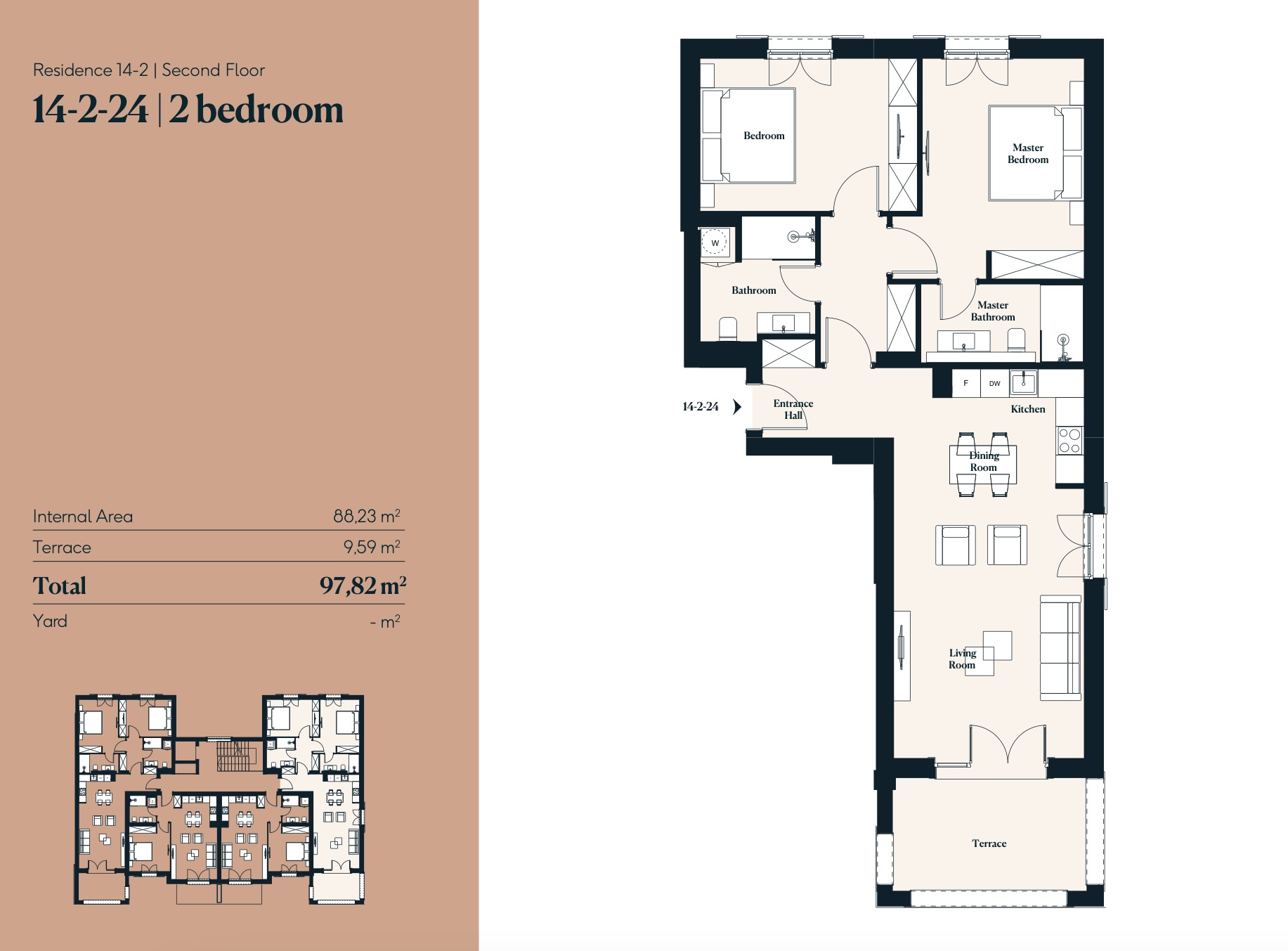 Apartment Luštica Bay 97m2 - 2