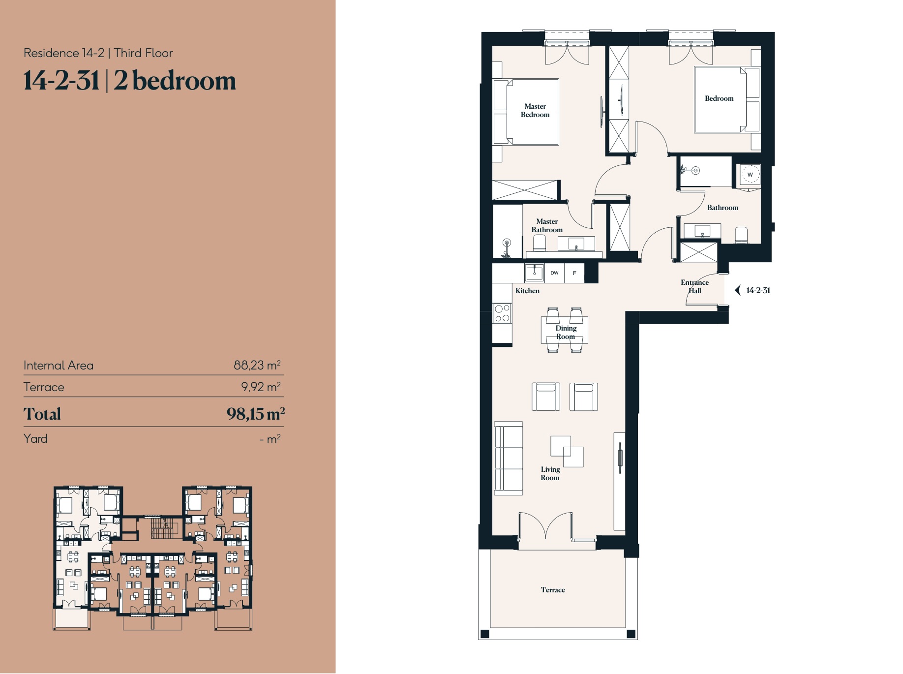 Apartment Luštica Bay 98m2 - 2