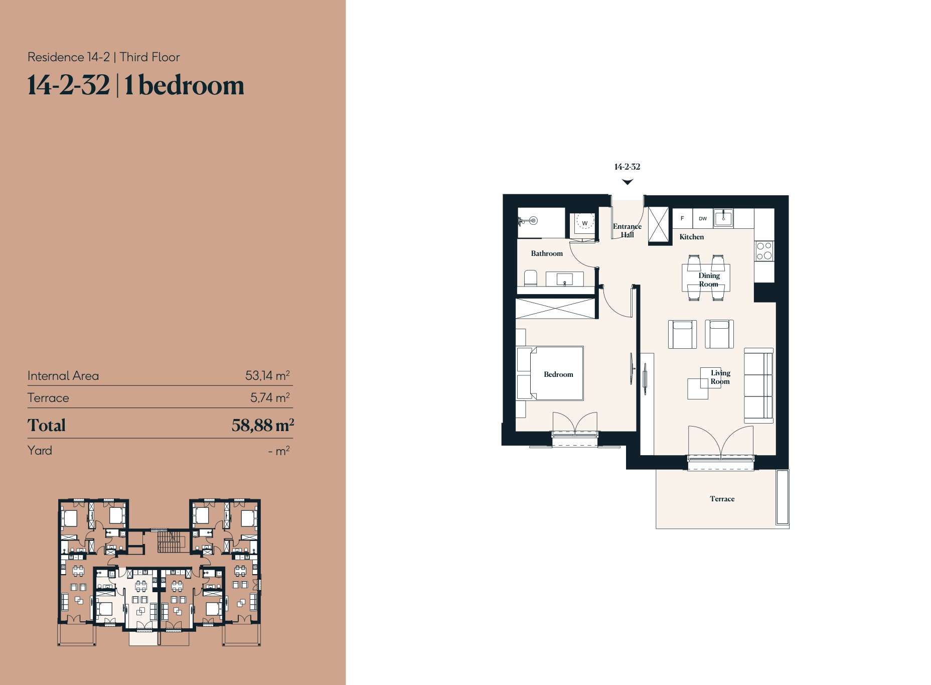 Stan Luštica Bay 58m2 - 2