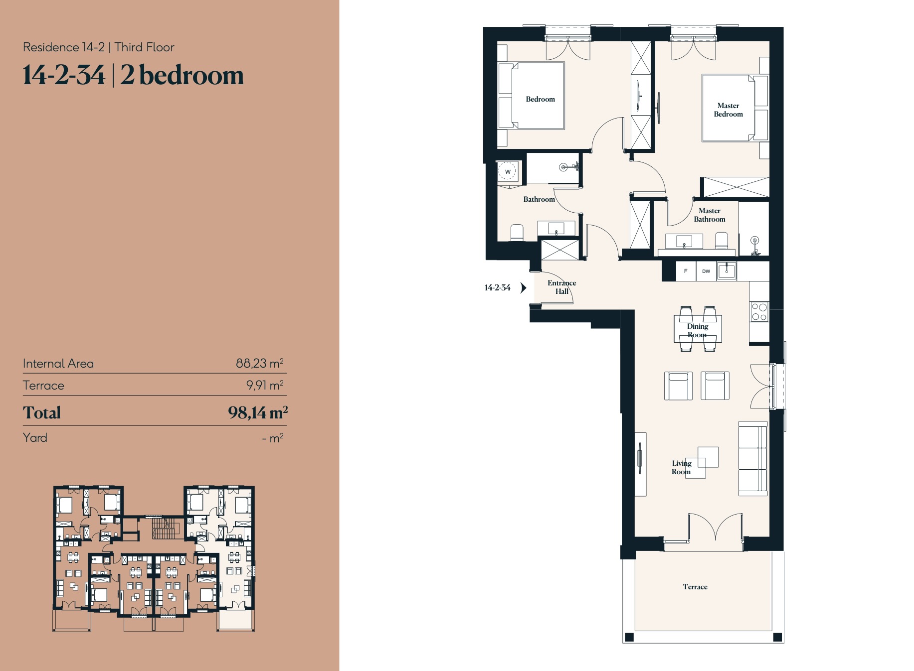 Apartment Luštica Bay 98m2 - 2