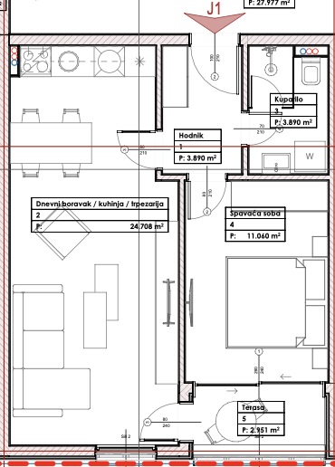 Apartment Lazi 46m2 - 2