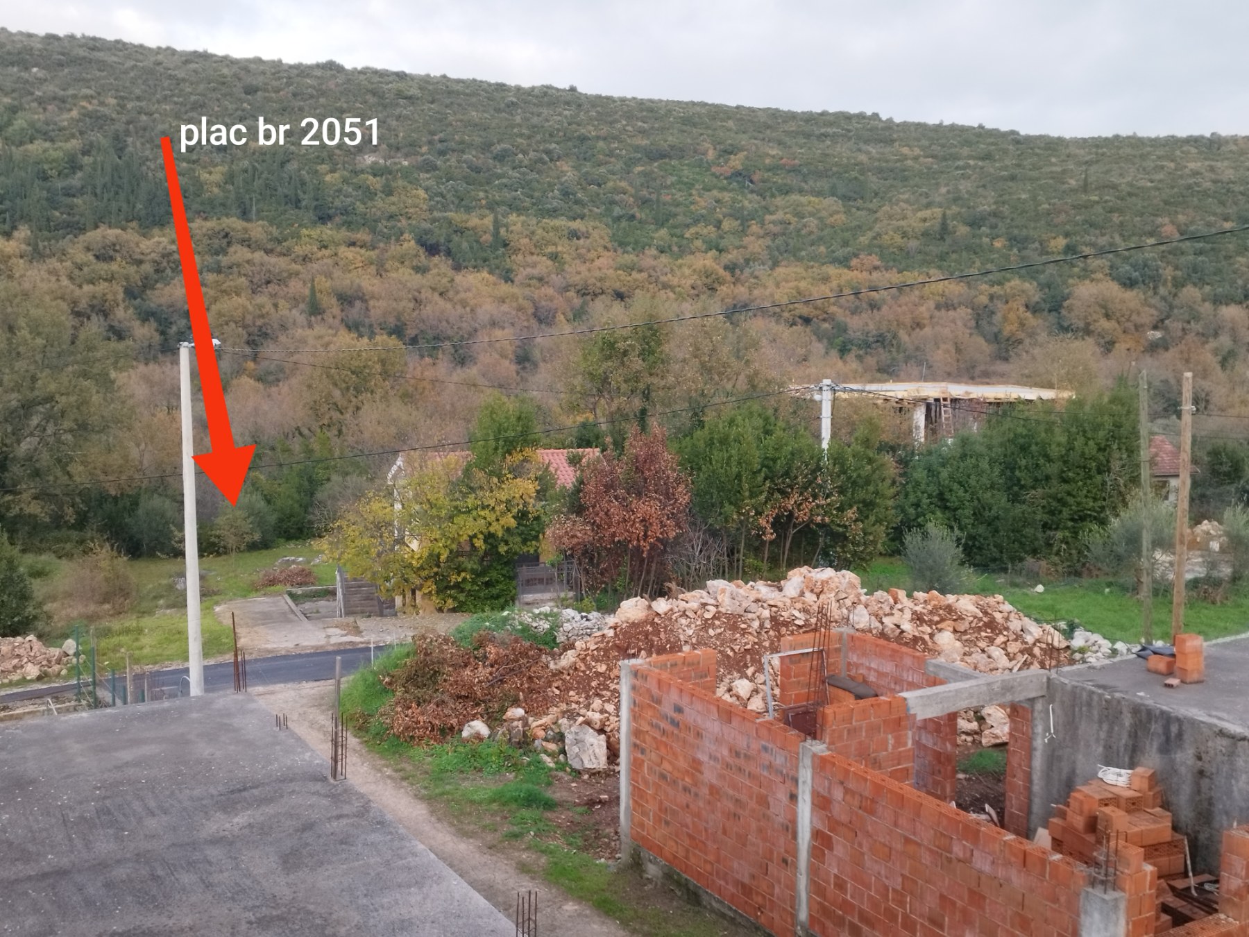Donji Grbalj'de 1100m2'lik Arazi - 5