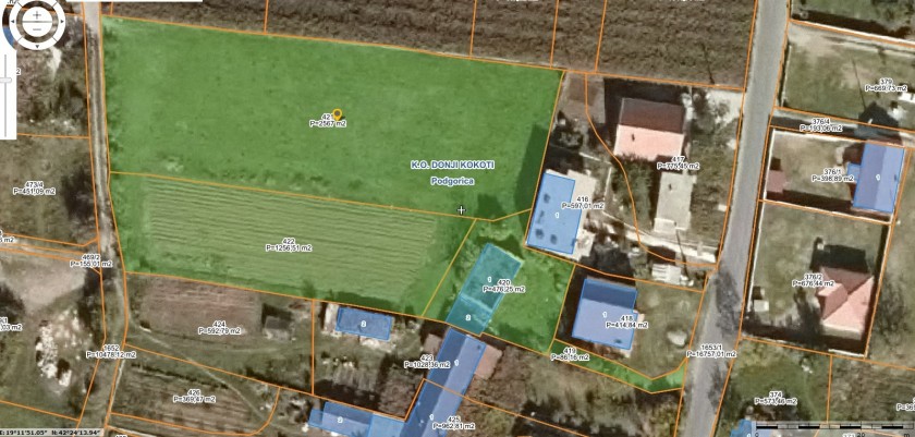 Donji Kokoti'de 4158m2'lik Arsa - 2