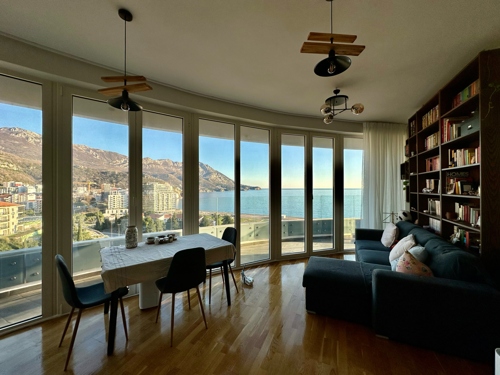 New Apartment with sea view for rent Becici 57m2