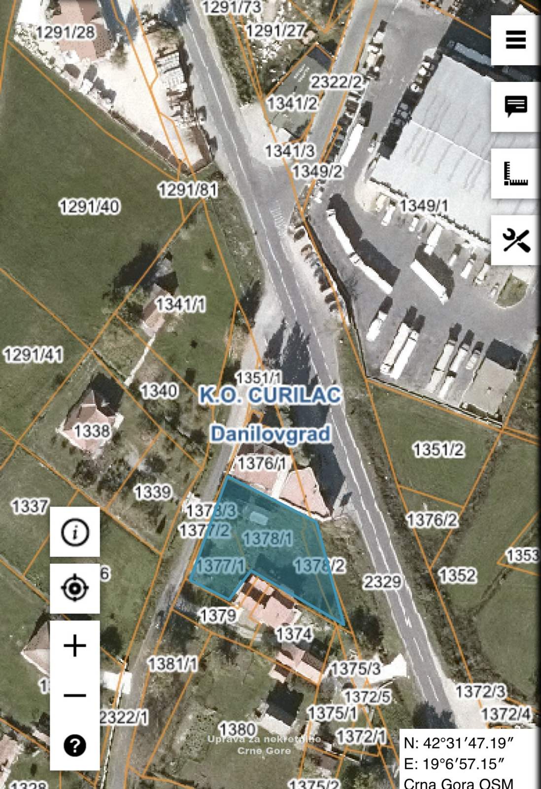 Urbanizovan Plac Curilac 6600m2 - 2