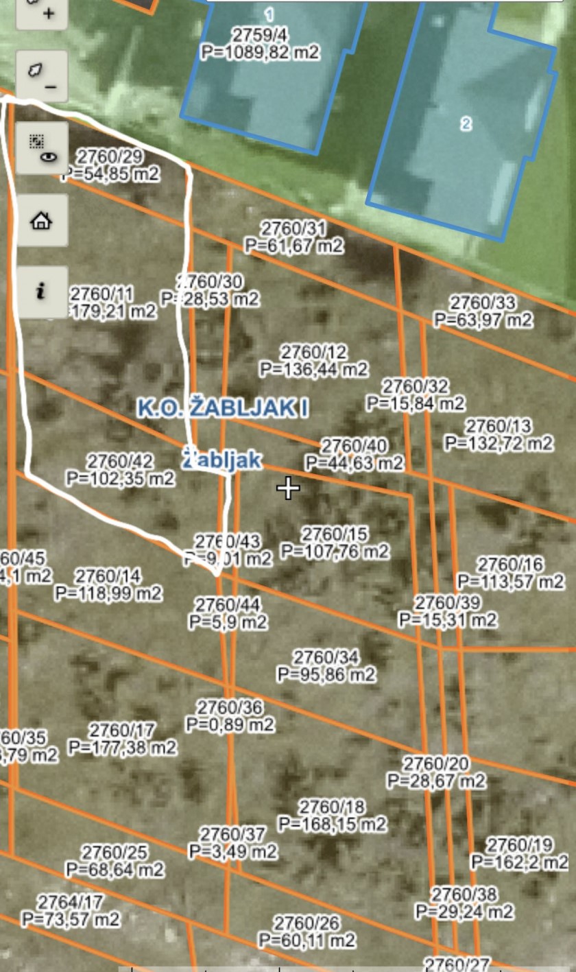 Urbanized land for sale Zabljak 337m2 - 2