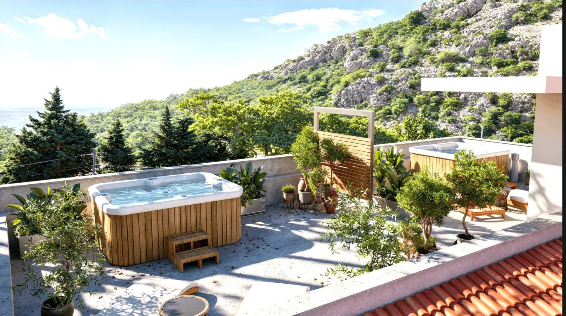 İki Yatak Odalı Daire 61m2 Sutomore Bar - 11