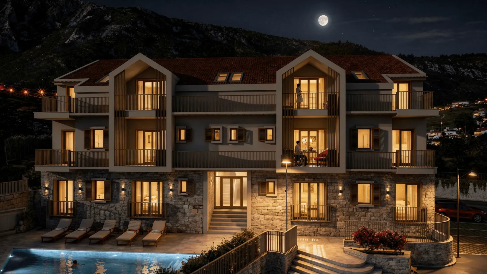Jednosoban stan 59m² Risan, Kotor - 2