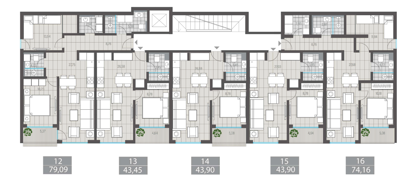 One Bedroom Apartment 43m2, Tivat - 4