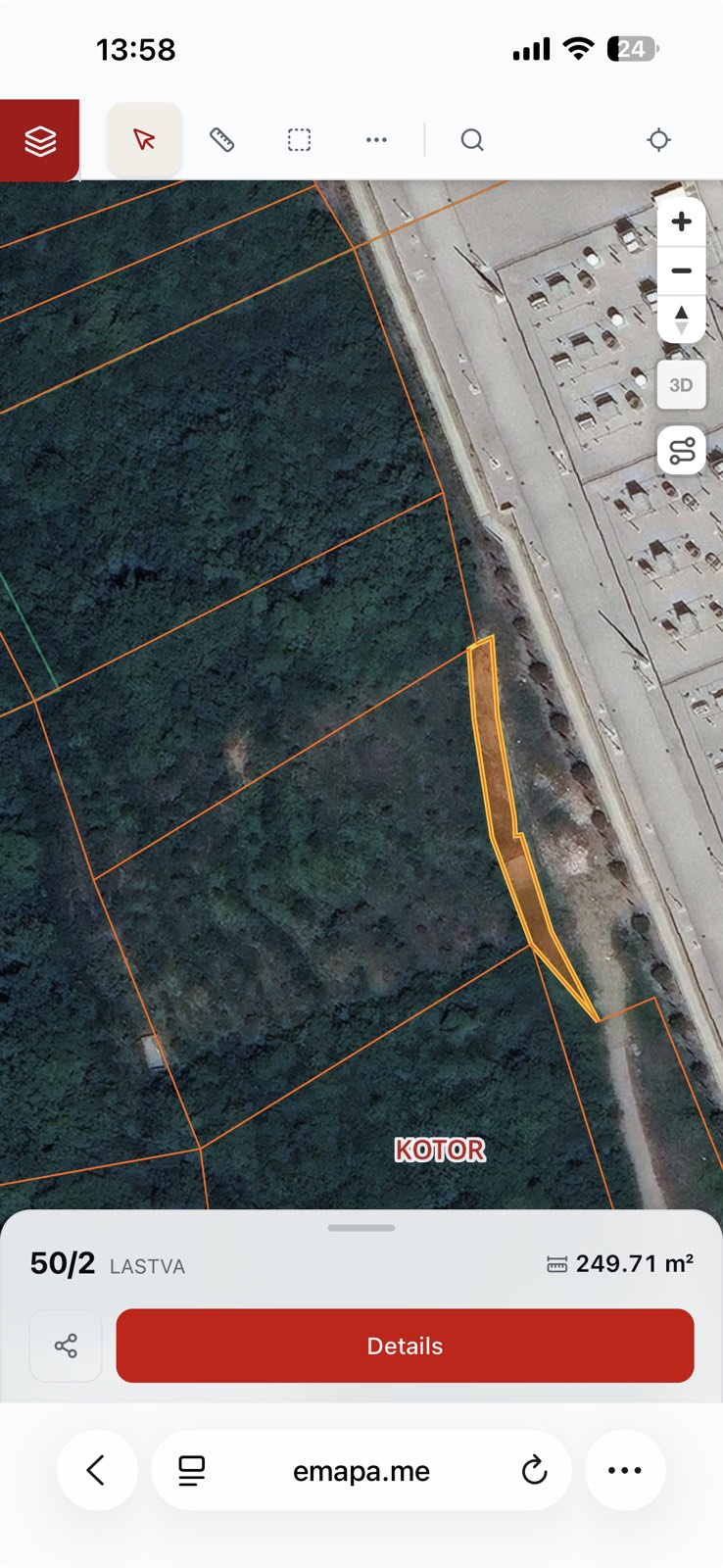 Land 248m2 + 3232m2, Gornja Lastva, Kotor - 3