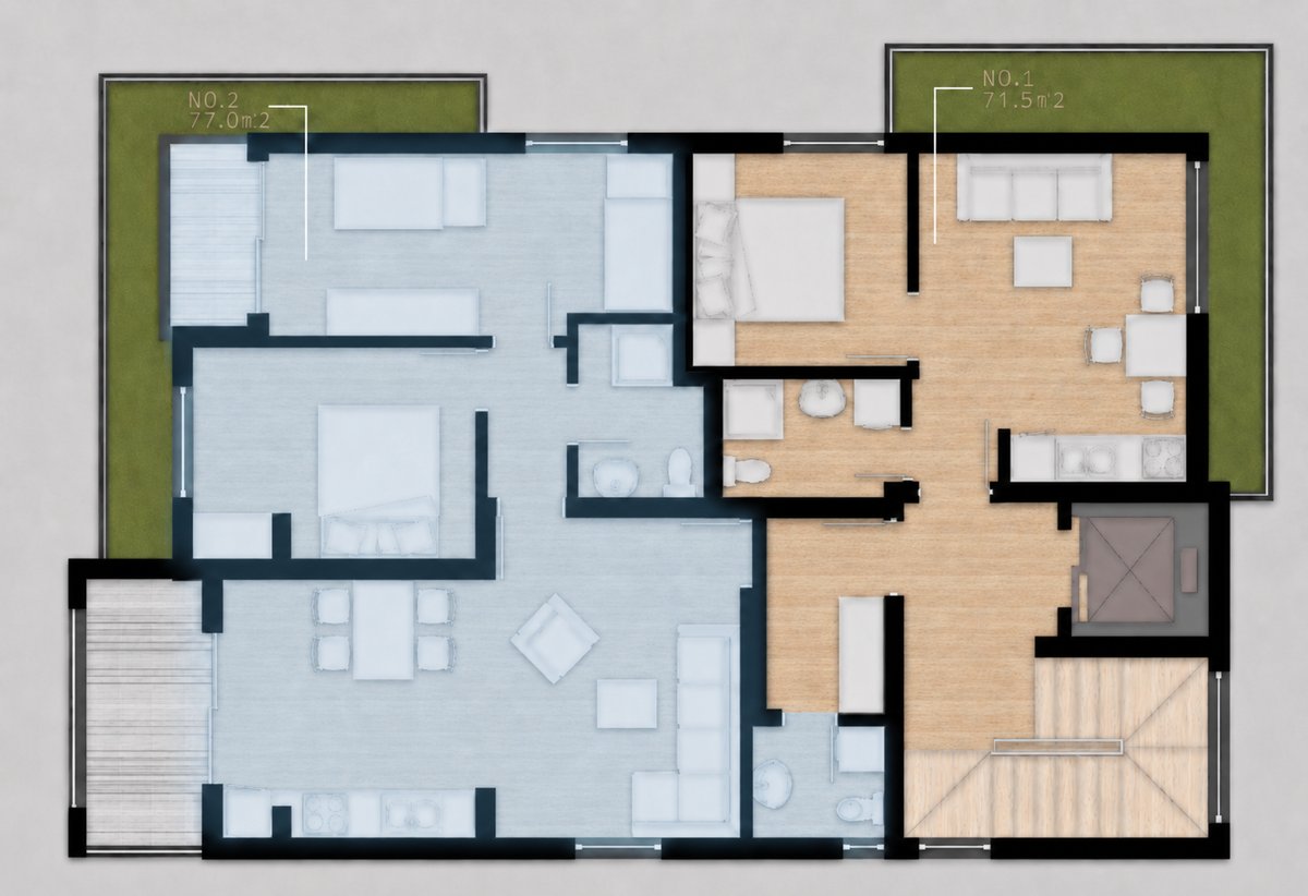 Dvosoban stan 68m2 Dobre Vode, Bar - 9